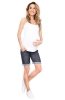 MijaCulture – Maternity Shorts Bermudas pants cropped Capri Denim Jeans trousers 4006/M26  Denim Blue